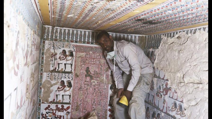 Expertos estadounidenses descubren en Egipto una tumba de la dinastía XVIII