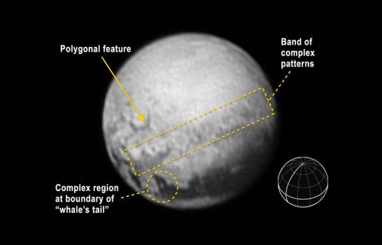 La última imagen de Plutón revela su geología