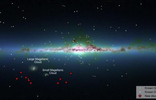 Descubren nueve galaxias enanas orbitando la Vía Láctea Descubren nueve galaxias enanas orbitando la Vía Láctea
