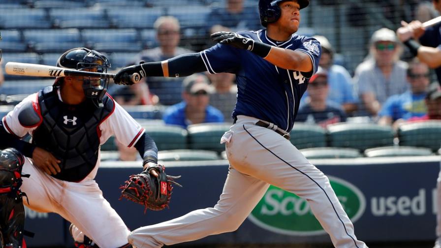 Hit de Solarte da a Padres triunfo ante Bravos en 11 innings