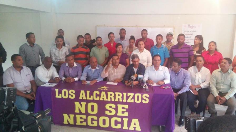 Peledeístas de Los Alcarrizos opuestos al pacto PLD-PRD