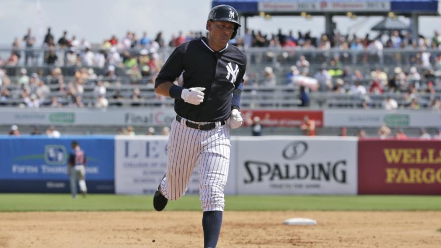 A-Rod fletó jonrón, batea .455; Wilmer Difó, H2, H3; Cruz, .333