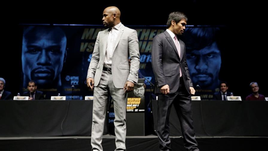 Mayweather y Pacquiao marcan cuenta regresiva para su pelea