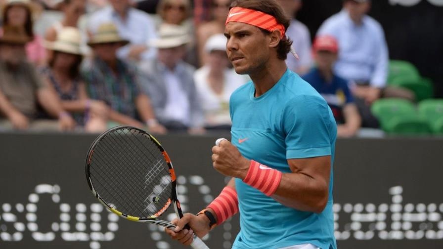 Rafael Nadal a la final, tras deshacerse de Gael Monfils en tenis sobre hierba Stuttgart