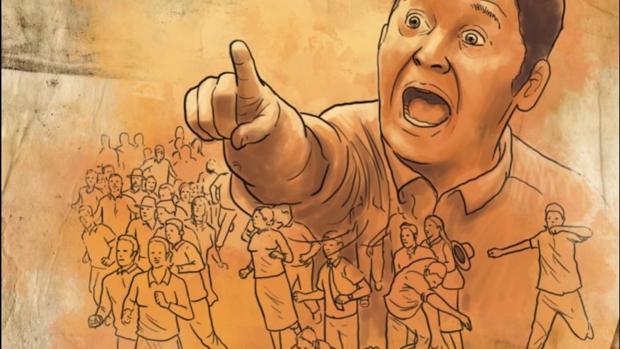 ¡El mar se está metiendo!