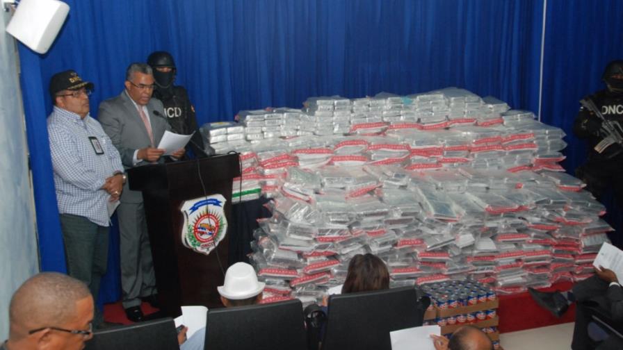 El alijo decomisado por la DNCD cuesta RD$12 mil millones