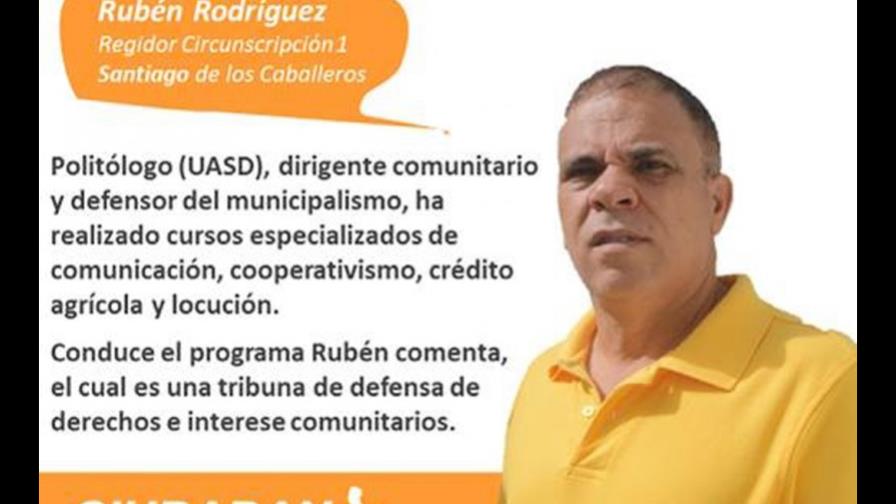Movimiento Ciudadano postula a Rubén Rodríguez como regidor por Santiago