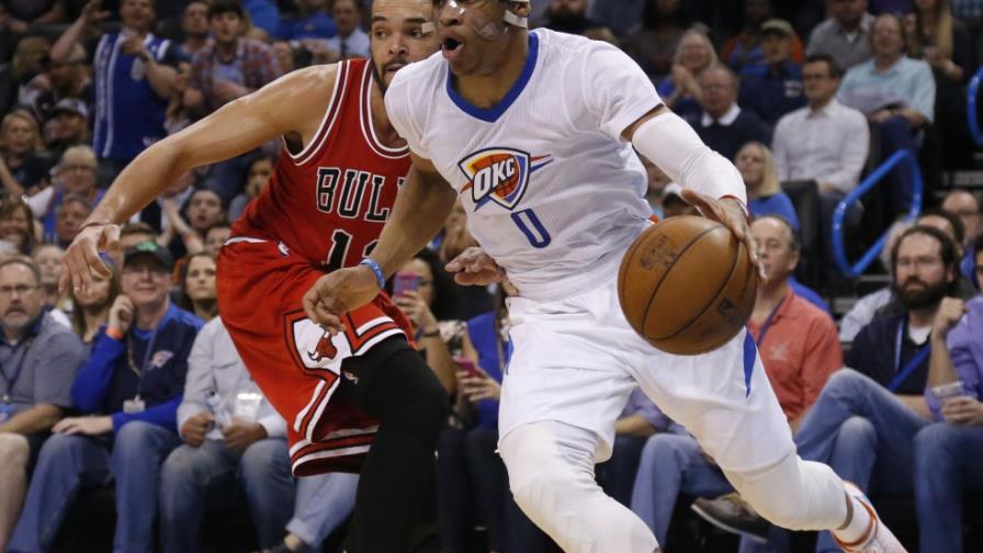 Westbrook, artífice de triunfo de Thunder sobre Bulls Westbrook, artífice de triunfo de Thunder sobre Bulls