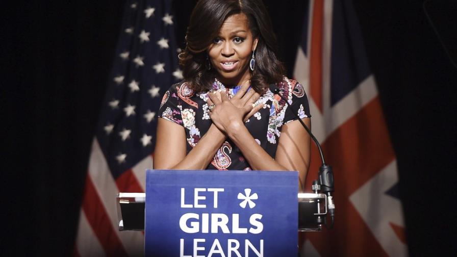Michelle Obama aboga en Londres por la educación de las niñas