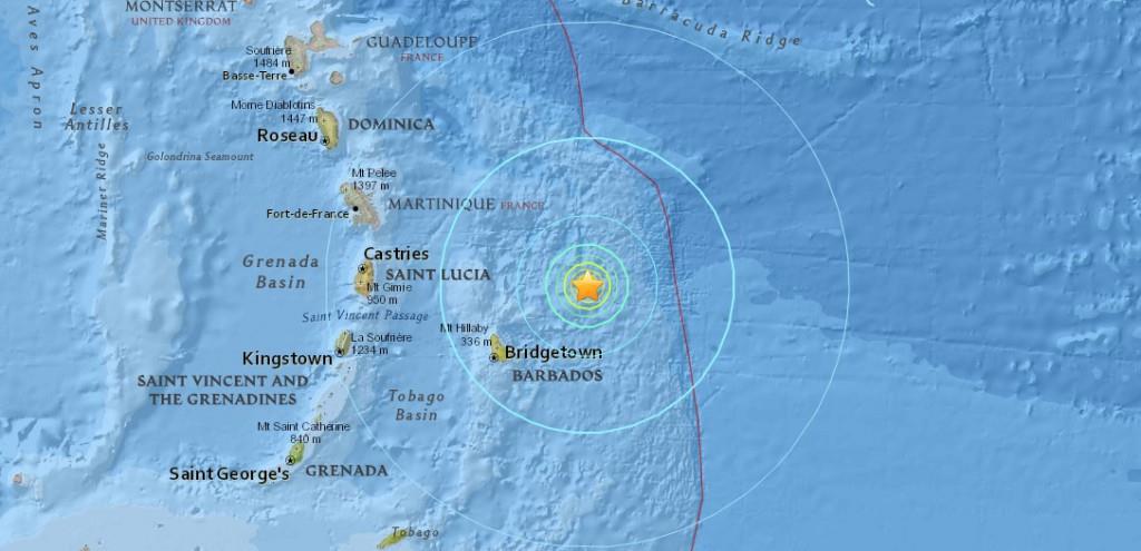 Dos sismos sacuden Barbados