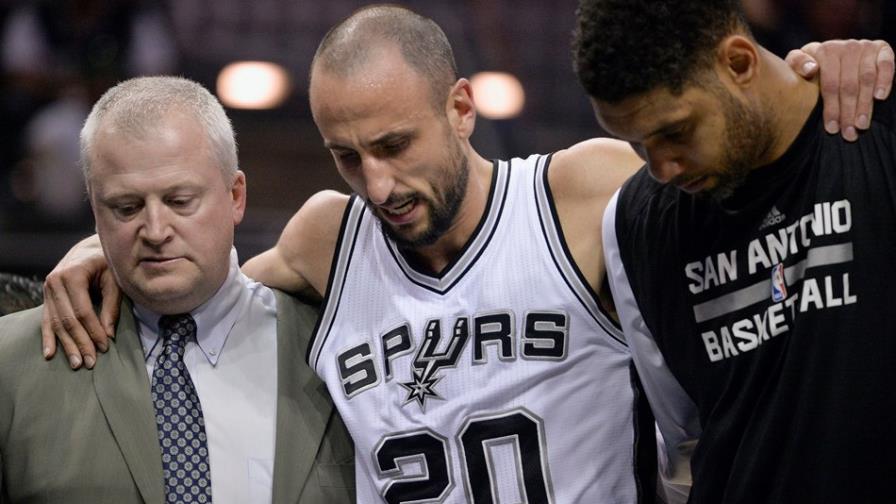 Spurs apalean pero sufren baja por esguince de Ginóbili