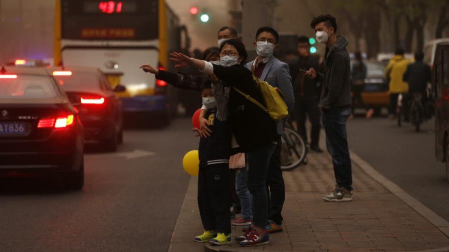 La contaminación del aire en Pekín dista más del doble del objetivo nacional