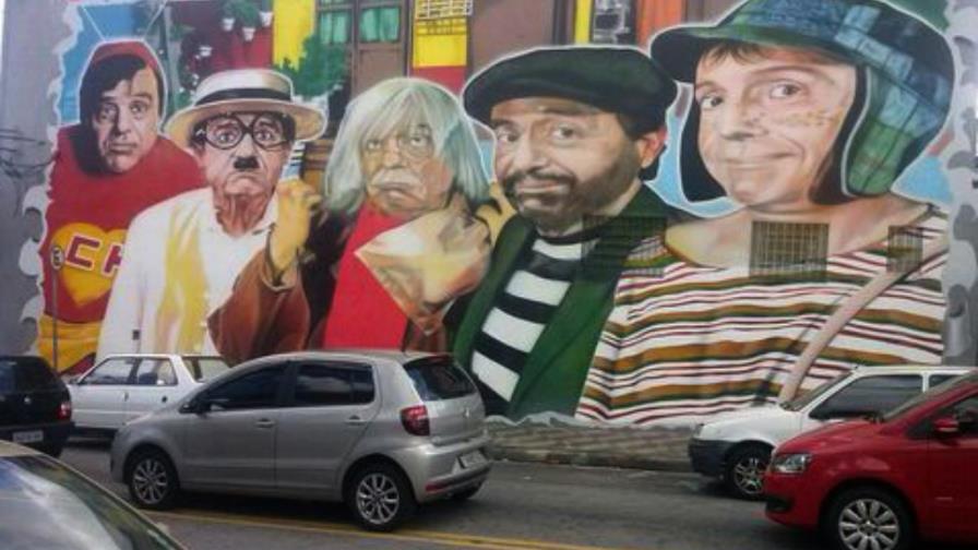 Sao Paulo dedica un mural a la memoria de Chespirito