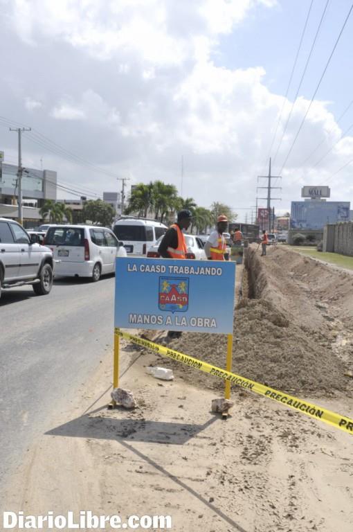 CAASD avanza trabajos en Autopista San Isidro