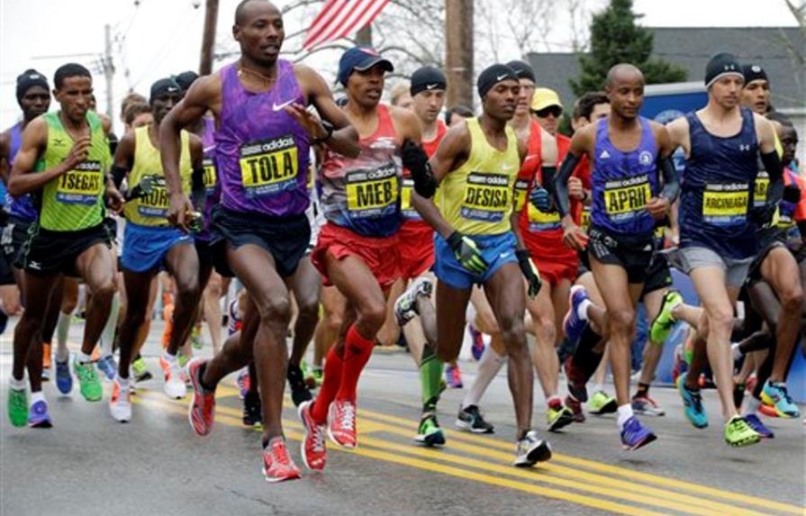 Venezolano con distrofia muscular completa Maratón de Boston