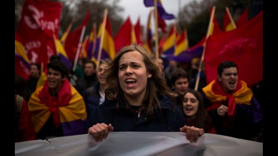 En España se manifiestan contra medidas de austeridad