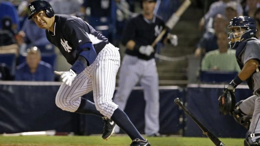 Alex Rodríguez pelea por puesto de bateador designado