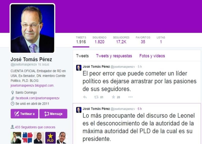 Pérez cree que obviar autoridad de Comité Político es lo más preocupante del discurso de Leonel