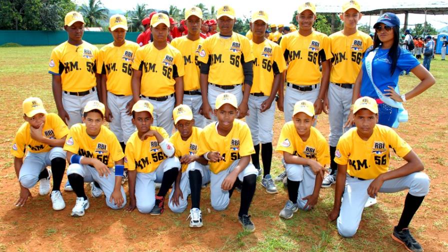 Kilómetro 56 campeón 12-13 años del béisbol RBI Fundación Rica Villa Altagracia
