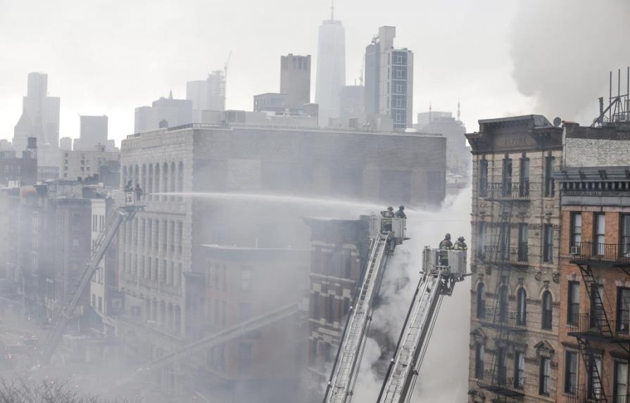 Explosión en edificio de Nueva York se debió a fuga de gas, confirma alcalde
