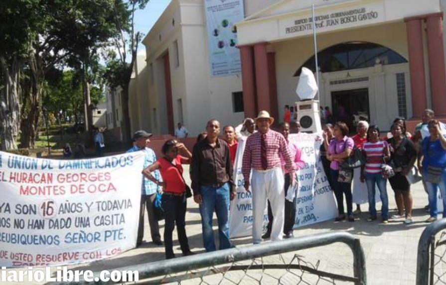Damnificados del “George” en San Juan exigen viviendas