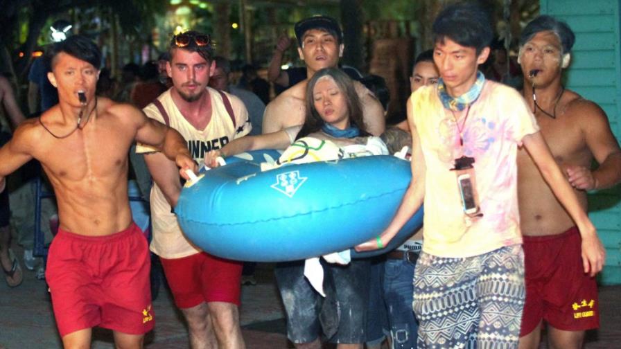 Cerca de 500 heridos en el incendio de un parque acuático en Taiwán