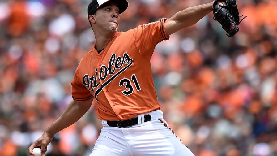 Ubaldo Jiménez domina en 8 innings, Orioles vencen a Indios