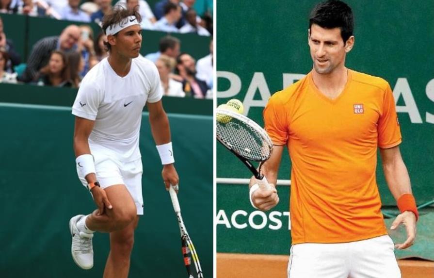 Rafael Nadal y Novak Djokovic buscan matar sus penas en Wimbledon