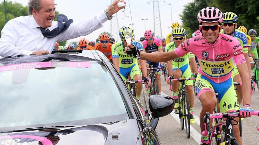Ciclista español Alberto Contador gana el Giro de Italia